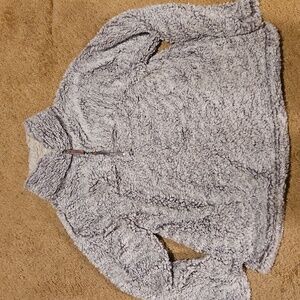 Workshop Republic Clothing Cozy Gray 1/4 Zip Pullover Sweater